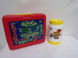 ORIGINAL Vintage 1987 Rock N Fossils Dinosaurs Lunch Box w/ Thermos - $29.69