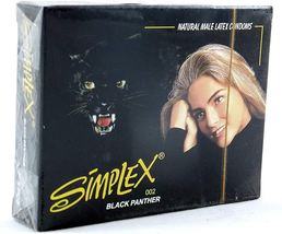 X3 Packs Simplex condom black panther- Pack of 3 //SPECIAL OFFER - £30.85 GBP