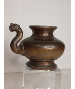 Antique Tibetan Bronze Kendi like oil pitcher lion mask spout - £229.65 GBP