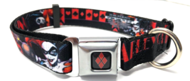 Buckle Down DC HARLEY QUINN In the Cards Small 9&quot;- 15&quot; Neck Dog Collar - £19.46 GBP