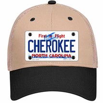 Cherokee North Carolina State Novelty Khaki Mesh License Plate Hat - £23.17 GBP