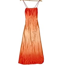 Jump Apparel Melon Ombre Spaghetti Strap Corset Back Gown Prom Size 3/4 ... - £23.70 GBP