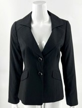 Classiques Entier Blazer Size 6 Black Pin Stripe Career Suit Jacket Womens NEW - £54.53 GBP
