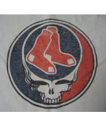 GRATEFUL DEAD BOSTON RED SOX T-SHIRT Large Steal Your Face Hanes FREE SHIPPING - $315.32 MXN