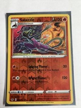 Pokémon TCG Salazzle 028/202 Sword &amp; Shield Base Set Reverse Holo Rare Near Mint - £1.17 GBP