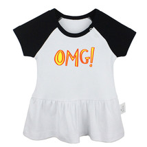 OH MY GOD! what do you mean OMG Newborn Baby Dress Toddler 100% Cotton Clothes - $13.08