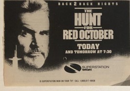 Hunt For Red October Tv Guide Print Ad Sean Connery Alec Baldwin TPA9 - £4.74 GBP