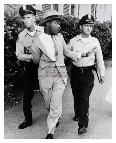 Martin Luther King Jr. Collage of Protest and Speech B&W Vintage 8x10 Photo Item image 2