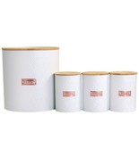 MegaChef Kitchen Food Storage and Organization 4 Piece Argyle Canister S... - $56.93