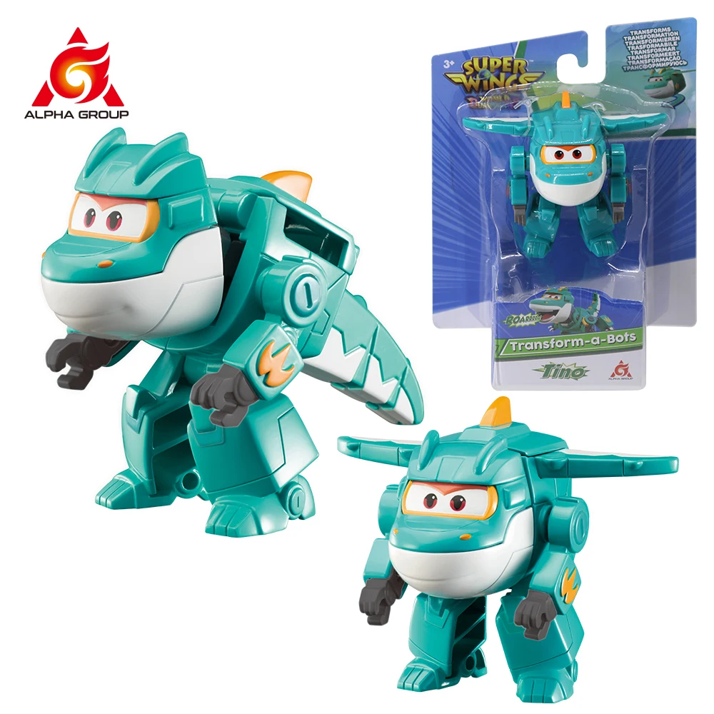 Super Wings S6 Tino 2 inches Mini Transforming Anime Deformation Plane Robot - £12.48 GBP