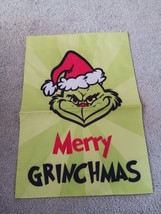 Merry Grinchmas Christmas Garden Flag, Green Seasonal Decorations Outside - $9.90