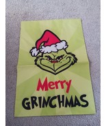 Merry Grinchmas Christmas Garden Flag, Green Seasonal Decorations Outside - $188.16 MXN