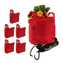 Sturdy Reusable Grocery Bags Foldable And Washable - Made From Ripstop Nylon Hol - £36.52 GBP