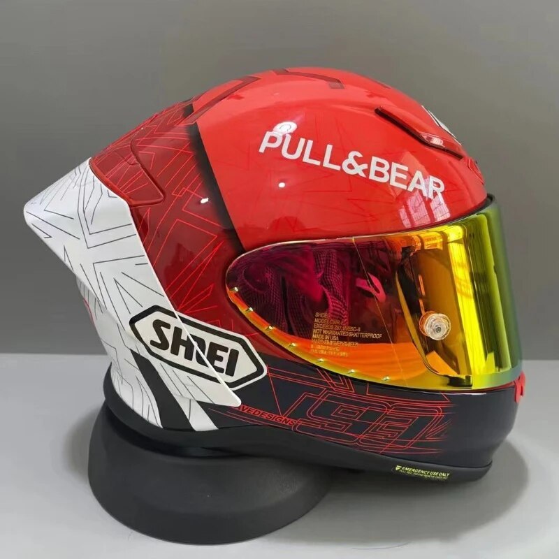 Full Face Helmet Motocross Helmet Shoei Air Vehicle Blue Motorcycle Ridi... - $299.99