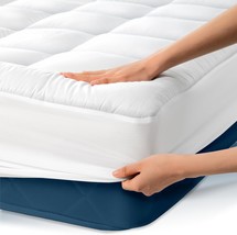 Cloud-Like Twin Mattress Topper - 100% Cotton Top Mattress Pad For Back ... - $849.76 MXN