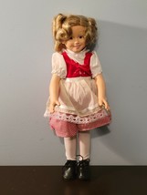 Vintage 1996 The Danbury Mint Shirley Temple Heidi 14" Hard Plastic Doll - $19.75