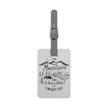 Personalized Adventure Luggage Tag: Saffiano Rectangle for Travel Backpacks - £18.83 GBP
