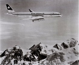 Vintage Three (3) Black &amp; White Swissair Airlines photo&#39;s - $3.50