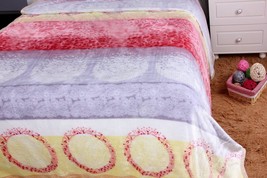 Seashore Sunny Yellow Lavender Floral Flannel Mink Fleece Throw Blanket - $1,280.27 MXN - $1,464.66 MXN