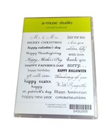 A Muse Studio ~ ESSENTIAL SENTIMENTS ~ Stamp Set SASU009 - £15.72 GBP