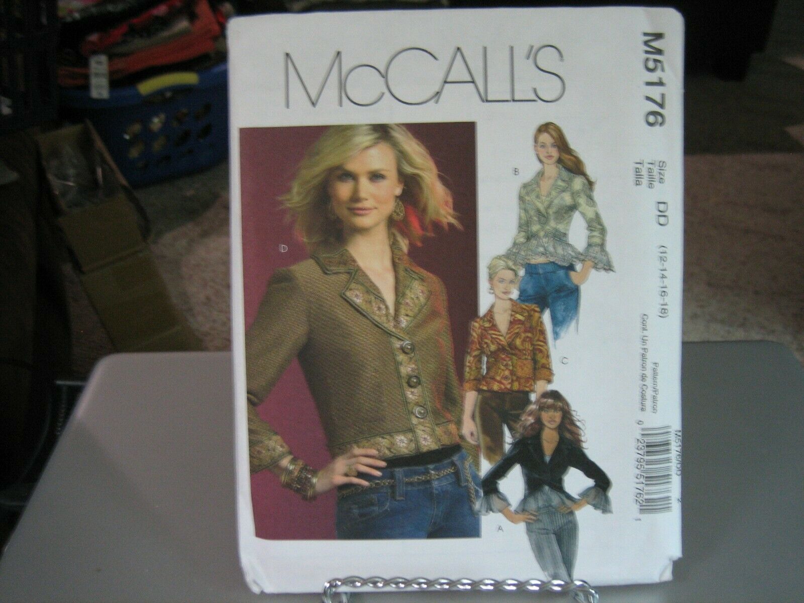 Primary image for McCall's M5176 Misses Lined Jacket Pattern - Size 12/14/16/18