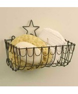 Star Wall Basket in distressed metal - $24.99