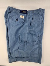 Men&#39;s Polo Ralph Lauren Shorts Size 35 - Blue Utility Canvas Cargo new w... - £27.36 GBP