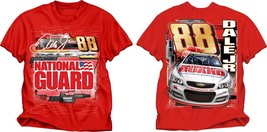 Dale Jr #88 National Guard Chevy on a new large red tee shirt w/tags - $22.00