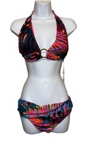 Blue Rod Beattie 2 piece multicolor swimsuit R size 12 NEW - $127.71