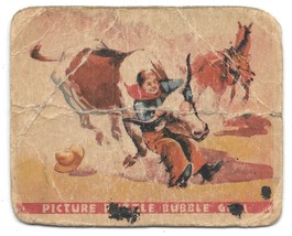 Wild West Series Trading Card #18 Bulldogging a Steer Gum Inc 1937 - £6.19 GBP