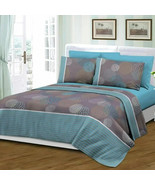 Royal Bamboo Duvet Cover 6 pc Set Blue and Purple Print - $102.51 CAD