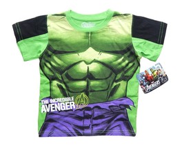 El Increíble Hulk Comodidad Algodón Traje Camiseta Niños Talla 4 5 6 O 7 Nwt - £9.60 GBP