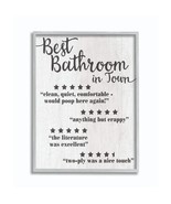 Stupell Industries Five Star Bathroom Funny Word Black and White Texture... - $91.62 CAD