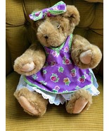 Teddy Bear, Vermont Teddy Bear Co, Granny,  Glasses, Pinafore, Petticoat... - $853.87 MXN
