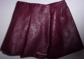American Girl Doll 2014 Tenney Grant Faux Leather Embossed Skirt Only - $13.67 CAD