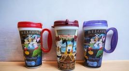 Disney Parks Travel Whirley Rapid Fill Mugs Park Souvenirs Lot of 3 Mick... - $24.84