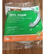 Thermwell V443H Vinyl Foam Weatherseal Tape, 3/8W x 3/16-In. T x 17-Ft. - - $7.90