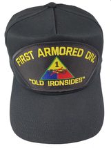 First Armored Division Veteran HAT with Old Ironsides and 1ST Armor Crest Cap -  - £13.83 GBP