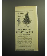 1958 The Viking Press Book Ad - The Story of Holly and Ivy by Rumer Godden - $18.49
