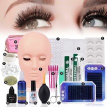 22 in 1 False Eyelash Extension Head Eye Pad Tweezers Eyelash Tools Training kit - £30.84 GBP+
