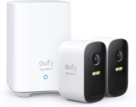 eufy Security, eufyCam 2C 2-Cam Kit, Security Camera Outdoor, Wireless Home - £203.38 GBP