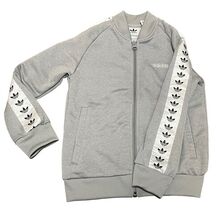 Adidas Boys Trefoil Full Zip Track Jacket Size M(5-6) Excellent Condition  - $268.61 MXN