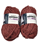 2 Pack Yarnspirations Bernat Plush Big Brick Jumbo 7 Polyester 8.8oz - $33.99