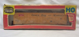 HO SCALE GREEN BAY and WEST 40 Foot Box Car Train Lifelike Yellow - $19.80
