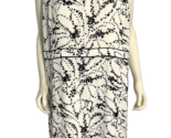NWT Talbots Plus Petite Wh w Blk Floral Scoop Neck Sleeveless Lined Dres... - £90.33 GBP
