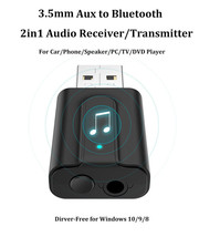 2In1 Wireless Bluetooth5.0 Audio Transmitter Receiver Hifi Music/Adapter Rca Aux - £16.63 GBP