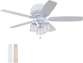 52&quot; Magonia Coastal Cottage Flush Mount Ceiling Fan, Indoor,, Prominence Home. - £180.59 GBP
