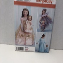 Simplicity 1305 Size 3-8 Girls&#39; Costumes &amp; Costumes for 18&quot; Doll Princes... - £10.08 GBP