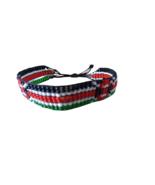 ON SALE Beaded Flag Bracelet, African bracelet, Kenyan bracelet, Unisex ... - £7.89 GBP