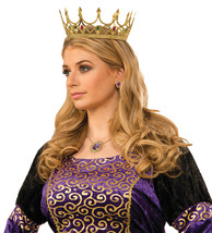 Forum Novelties 76046 Royal Queen Crown, Standard, One Size, Gold - £73.46 GBP